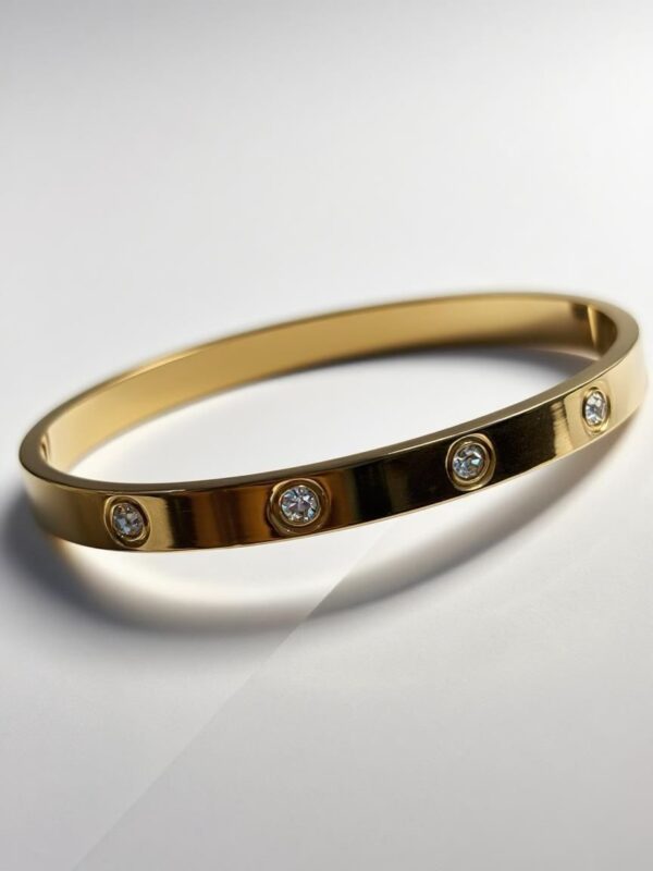 Crystal Love Bangle Bracelet