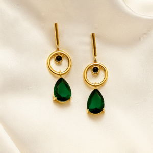 Green Dangle Earring